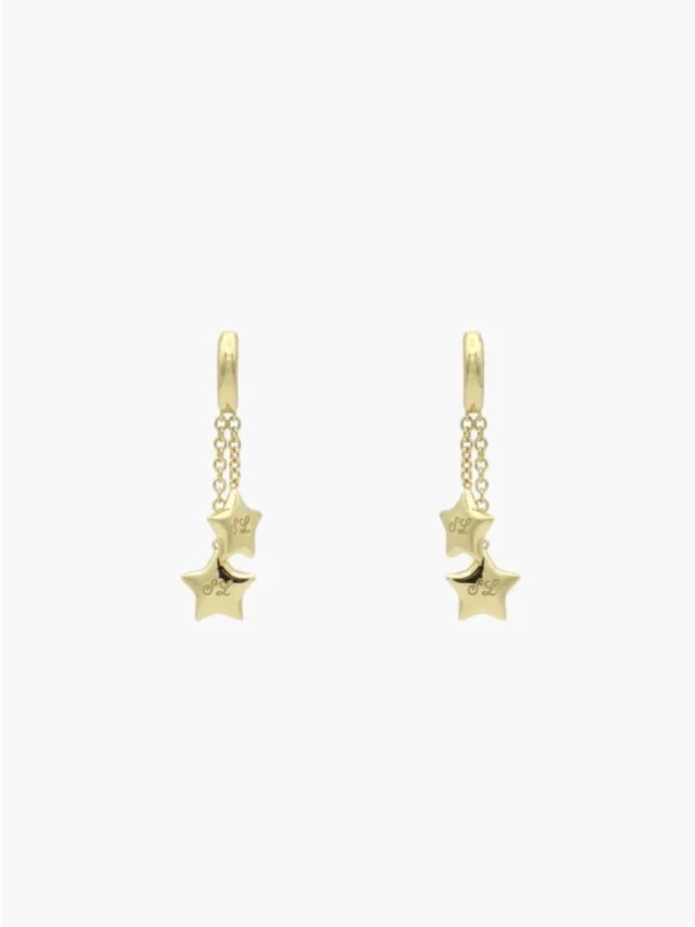Sandy Liang Gold Twin Star Earrings